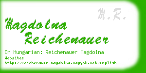 magdolna reichenauer business card